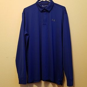 Under Armour Long Sleeves Polo Golf Shirt Size XL